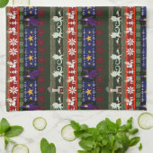 Fantasy Style Ugly Sweater Pattern Kitchen Towel Theedoek (Gevouwen)