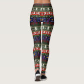 Fantasy Style Ugly Sweater Pattern-Leggings Leggings (Achterkant)
