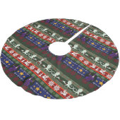 Fantasy Style Ugly Sweater Pattern Pensed Polyes Kerstboom Rok (Gekanteld)