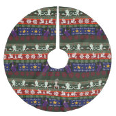 Fantasy Style Ugly Sweater Pattern Pensed Polyes Kerstboom Rok (Voorkant)