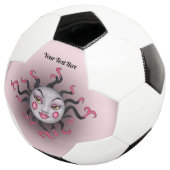 Fantasy Sun  Face Pink Grey Voetbal (Drie kwart)