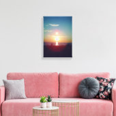 Fantasy Sunset 5 Canvas Afdruk (Insitu (Woonkamer))
