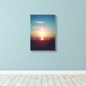Fantasy Sunset 5 Canvas Afdruk (Insitu (Houten vloer))