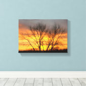 Fantasy Sunset 6 Canvas Afdruk (Insitu (Houten vloer))