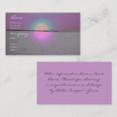 Fantasy Sunset - visitekaartje (Voorkant / Achterkant)