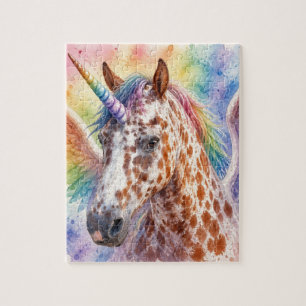 Fantasy Surreal Appaloosa Eenhoorn Pegasus Legpuzzel