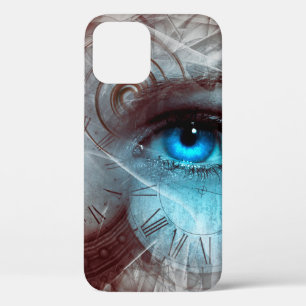 Fantasy surreal eye-klok iPhone 12 hoesje