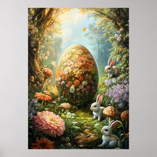 Fantasy Surreal Magic Egg Easter Poster (Voorkant)