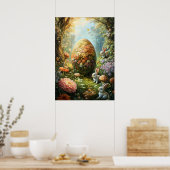 Fantasy Surreal Magic Egg Easter Poster (Keuken)