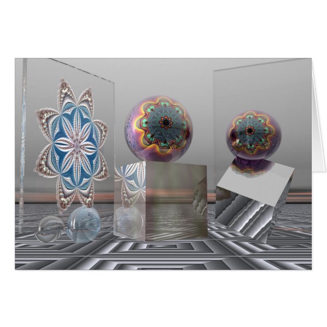 Fantasy surrealistische kaart (Voorkant Horizontaal)