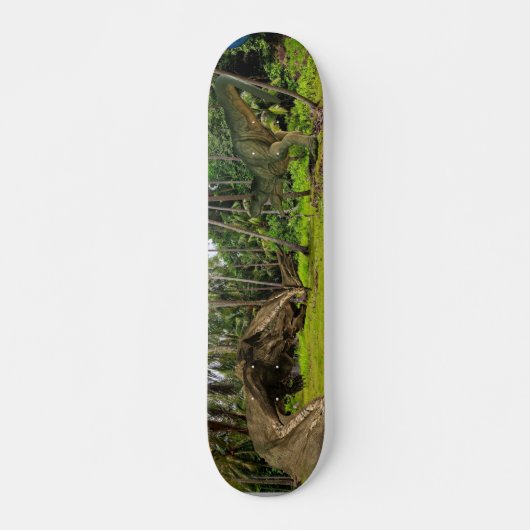 Fantasy T-Rex Tyrannosaurus Dragon gevecht Skateboard (Voorkant)