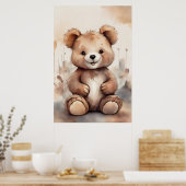 Fantasy Teddy Bear Poster (Keuken)