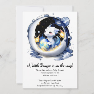 Fantasy-thema Dragon Baby shower Kaart