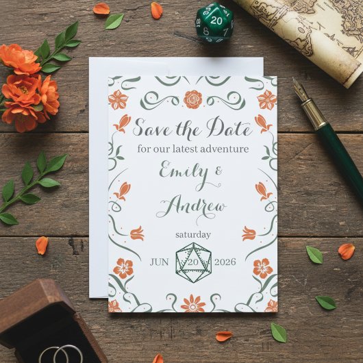 Fantasy thema save the date
