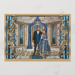 Fantasy-Thored Wedding Bronze Medieval Verloving Kaart