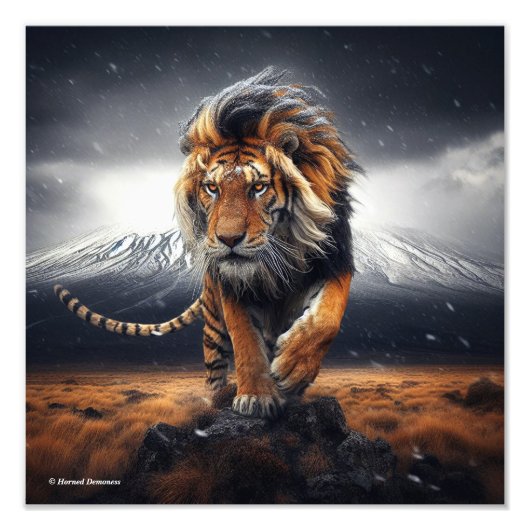 Fantasy tiger-lion poster (Devant)