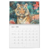 Fantasy Tigers in Abstract Style Kalender (Mar 2026)