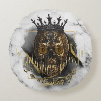 Fantasy Trade Design | Crypto BTC | affirmaties Rond Kussen
