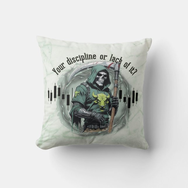  Fantasy trade design | Grim Reaper |  motivation Kussen (Voorkant)