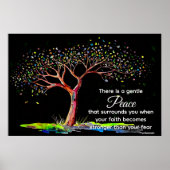 *~* Fantasy Tree AP81 Etherische Quote Zwart Poster (Voorkant)