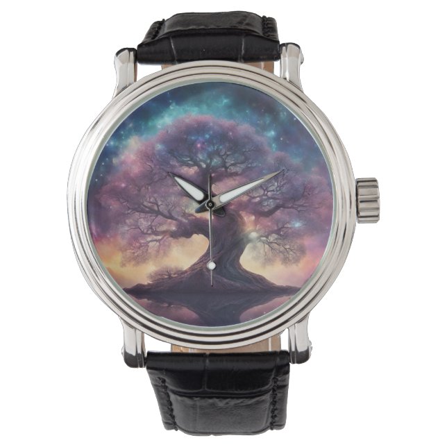 Fantasy Tree Art Horloge (Voorkant)