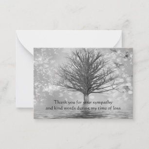Fantasy Tree - Bedankt kaart Notitiekaartje