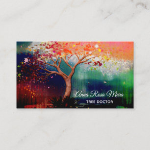 *~* Fantasy Tree Etherische QR AP82 Visitekaartje