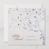Fantasy Tree Wedding Invitation Kaart (Voorkant)