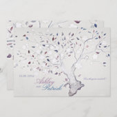 Fantasy Tree Wedding Kaart (Voorkant / Achterkant)