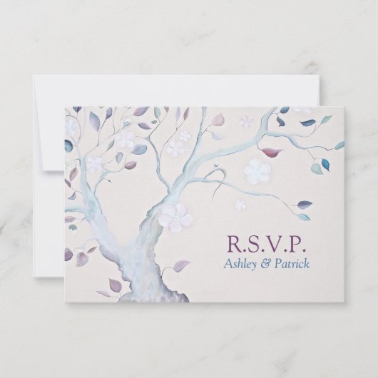 Fantasy Tree Wedding RSVP (Voorkant)
