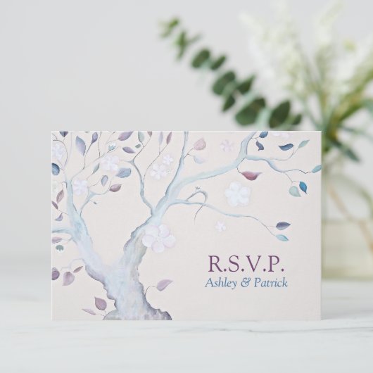 Fantasy Tree Wedding RSVP (Staand voorkant)