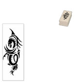 Fantasy Tribal Dragon Art Stempel (Gestempeld)