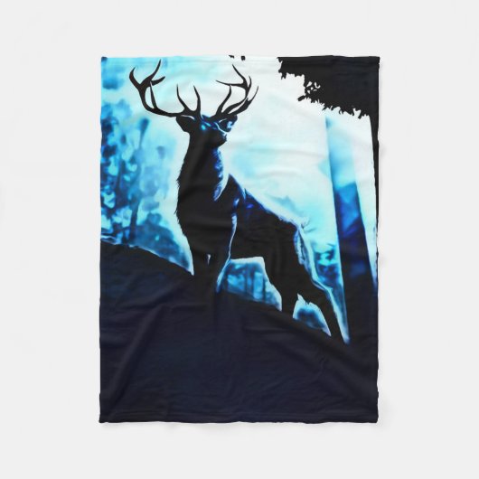 Fantasy Trophy Buck Fleece Deken (Voorkant)
