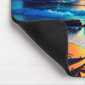 Fantasy Tropical Beach Drie Muismat (Hoek)