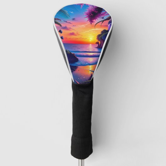 Fantasy Tropical Beach Two Golfheadcover (Voorkant)