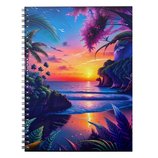 Fantasy Tropical Beach Two Notitieboek (Voorkant)