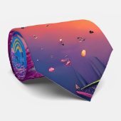 Fantasy Tropical Beach Two Stropdas (Opgerold)