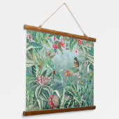 Fantasy Tropics regenwoud Hangend Wandkleed (Gebogen)