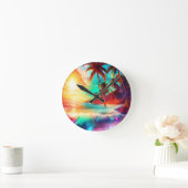 Fantasy Tropisch eiland Ronde Klok (Huis)