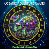 Fantasy Turtle Butterfly Rustic Lodge Decor Dartbord