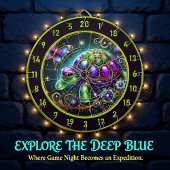 Fantasy Turtle Butterfly Rustic Lodge Decor Dartbord