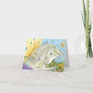 Fantasy UNICORN FAIRY NOTE KAART Blank