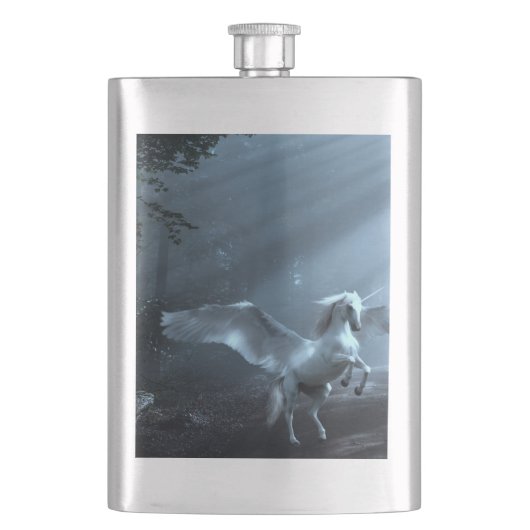 Fantasy Unicorn in Forest Flacon (Voorkant)