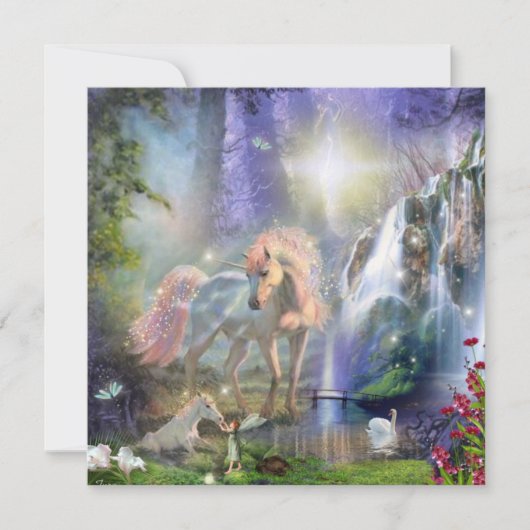 Fantasy Unicorn Mam en Baby (Voorkant)