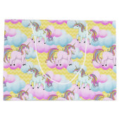 Fantasy unicorn meisjes patroontas large cadeautasje (Achterkant)
