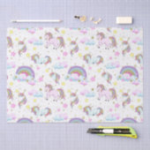 Fantasy unicorn patroonmeisjes tissuepapier (Craft)