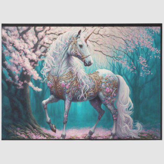 Fantasy Unicorn Tissue Paper Tissuepapier (Voorkant)