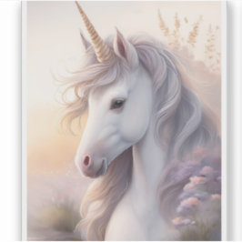 Fantasy Unicorn Transparant Sticker