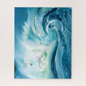 Fantasy Unicorn van het Zee Legpuzzel (Verticaal)