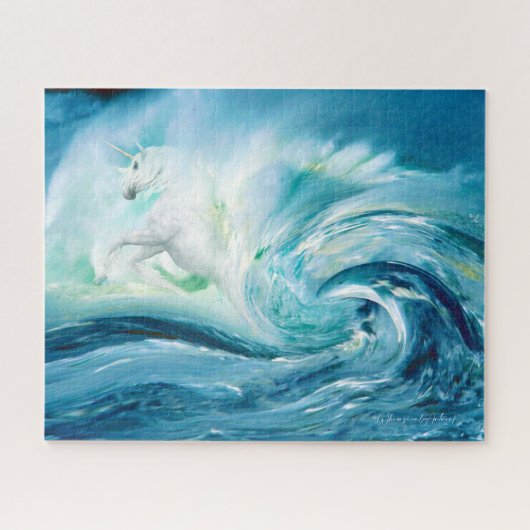 Fantasy Unicorn van het Zee Legpuzzel (Horizontaal)